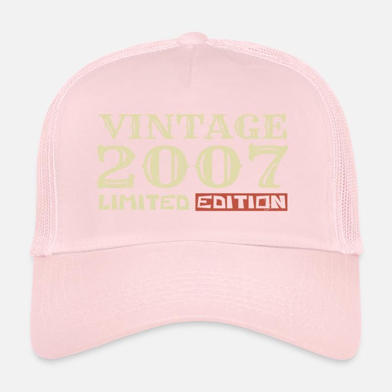 2007 Vintage: 17th Anniversary Unique Retro Gift Trucker Cap
