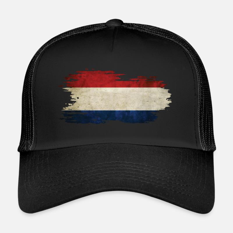 Pays-Bas - Drapeau national, effet pinceau Casquette trucker 