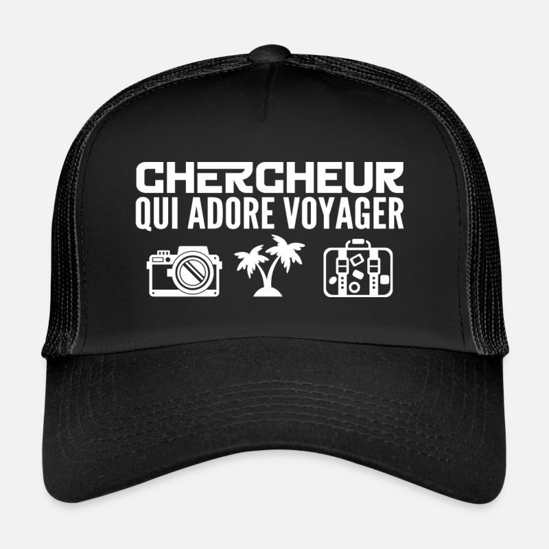 Voyageurs & Chercheurs : Passion & Découverte Casquette trucker 