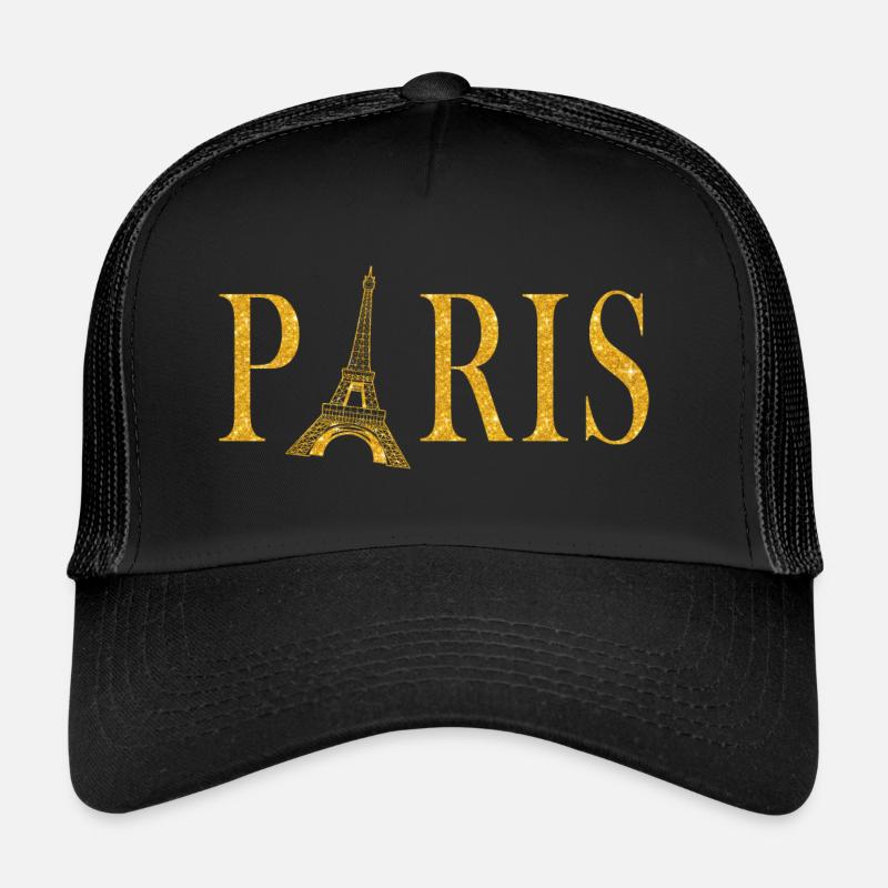 Paris Graphic - Trucker Cap - black/black