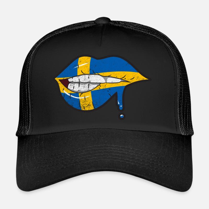 drapeau de la Suède vintage Casquette trucker 