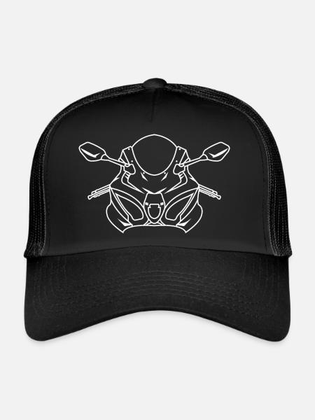 GSXR - Casquette trucker  - noir/noir - Devant