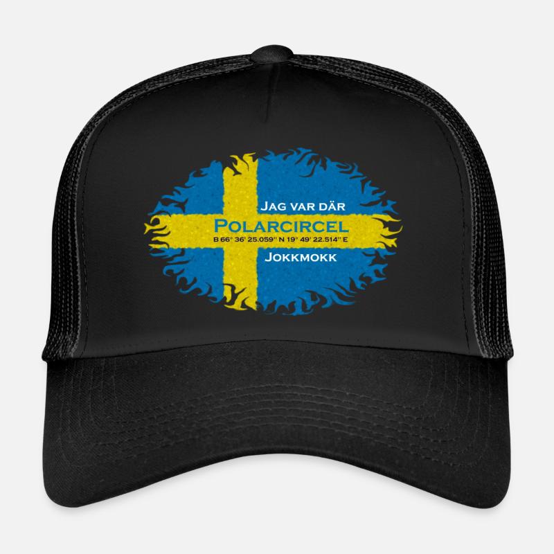 POLARKREIS - Trucker Cap - Schwarz/Schwarz