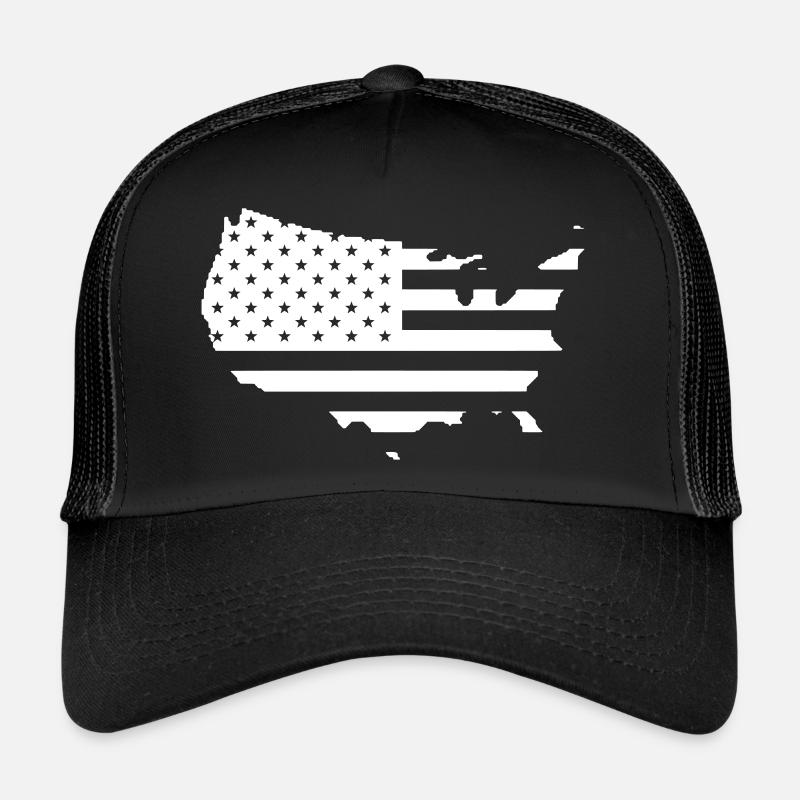 ÉTATS-UNIS Drapeau Contour symbole Casquette trucker 