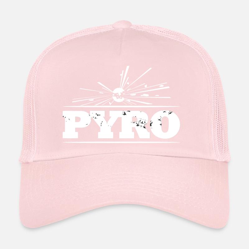 Pyro Explosive Fireworks Trucker Cap