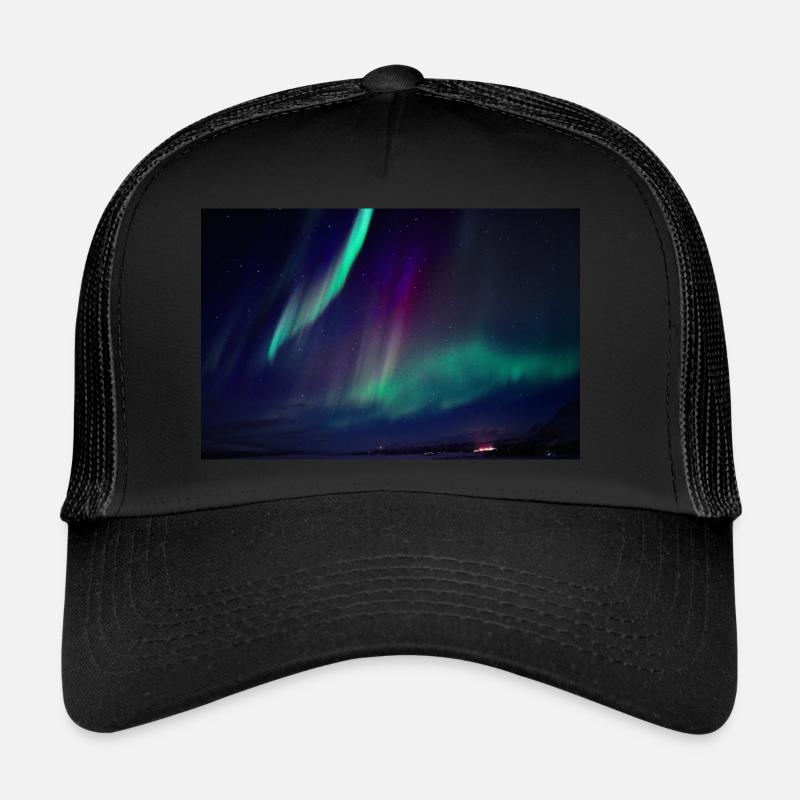 Abisko Schweden Nordlicht 2 Trucker Cap