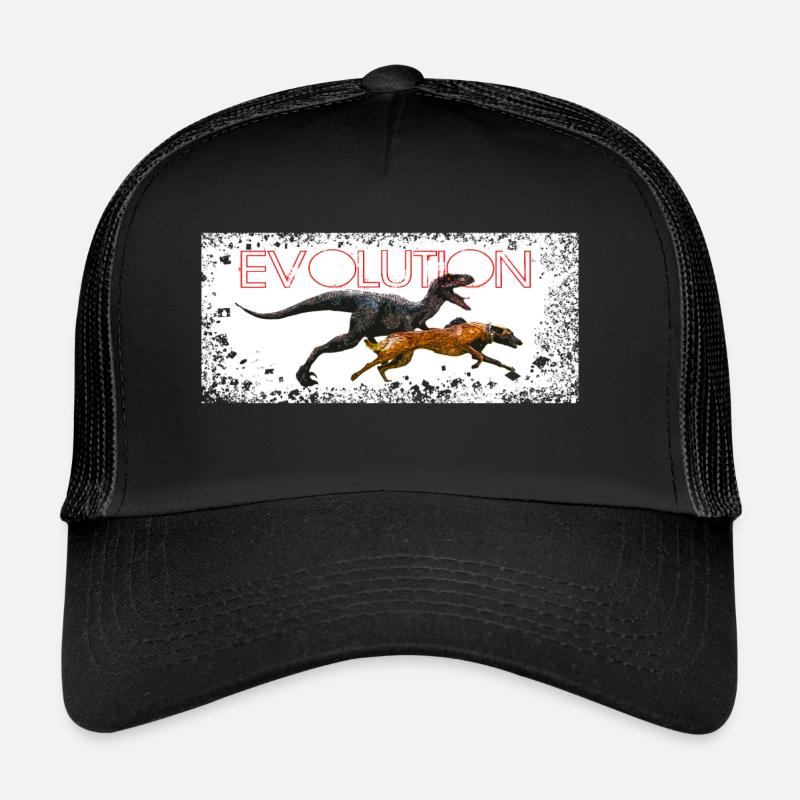 Evolution BD chien - Casquette trucker  - noir/noir
