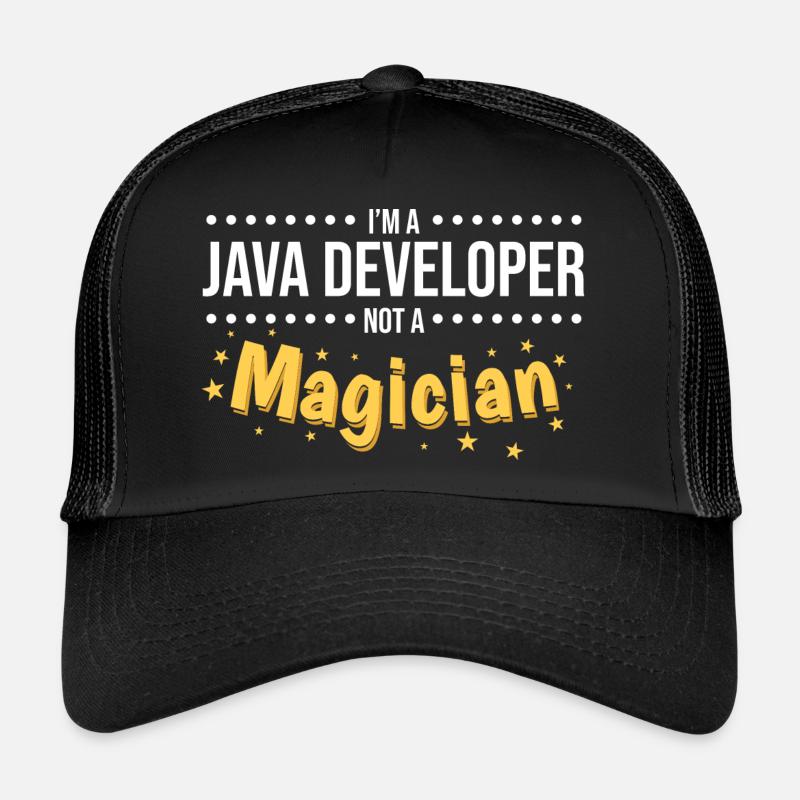 Java Developer - Trucker Cap - Schwarz/Schwarz