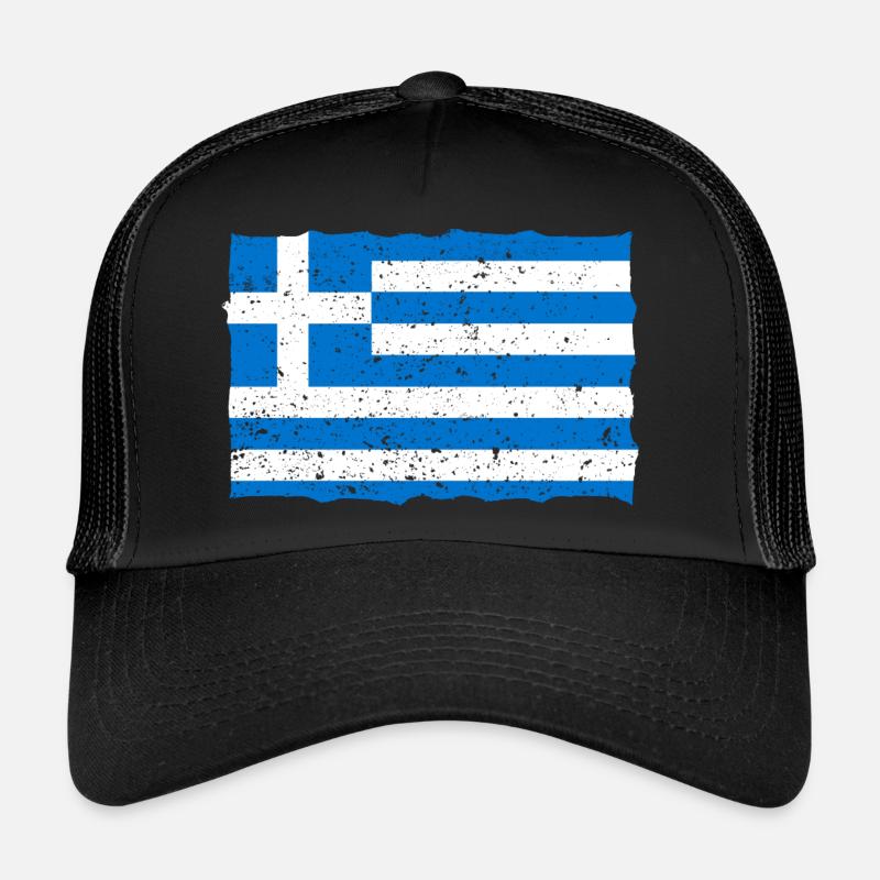 drapeau grec Casquette trucker 