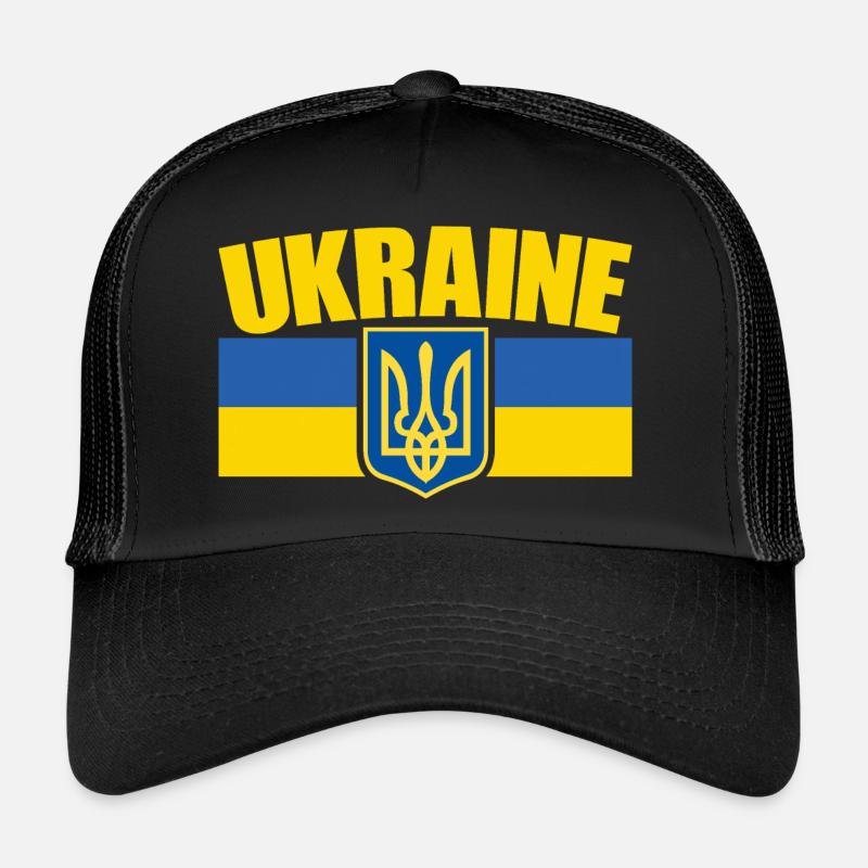 Symbole du drapeau de l’Ukraine - Drapeau de l’Ukraine Casquette trucker 