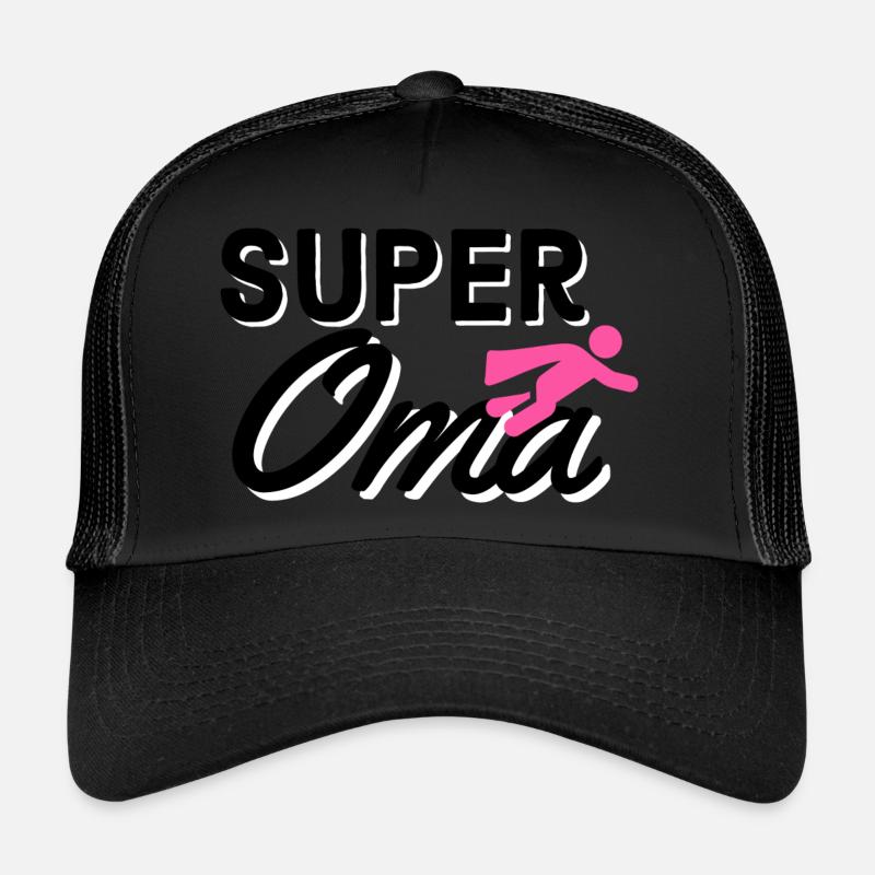 Super granny text with figurine flyer gift idea Trucker Cap