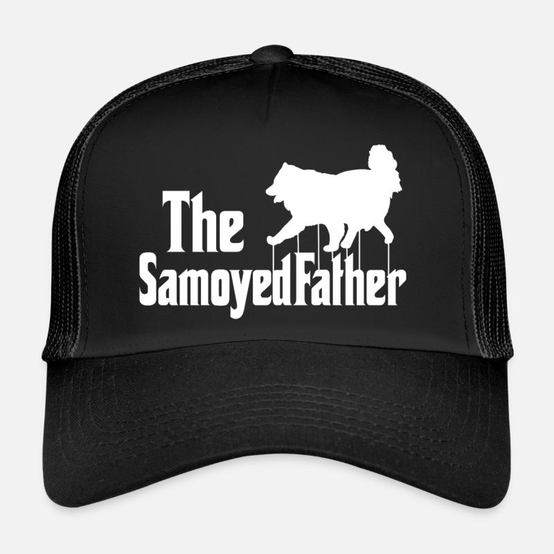 Samoyed Dog Men Motif Samoyed Papa Casquette trucker 