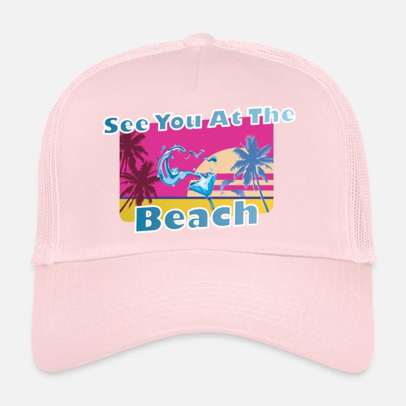 Cool party shirt summer beach vacation gift Trucker Cap