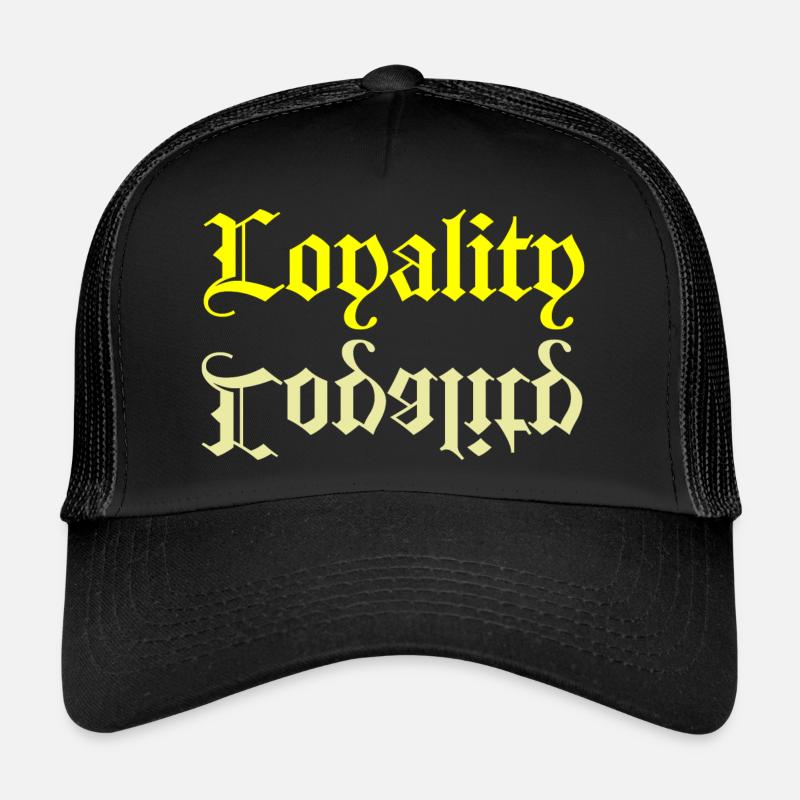 Loyalität - Trucker Cap - Schwarz/Schwarz