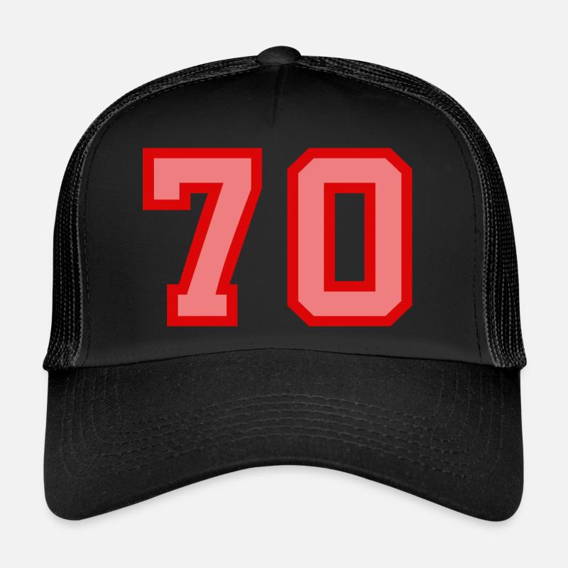 Cool Retro Retrostyle Numéro de maillot numéro de dos Casquette trucker 