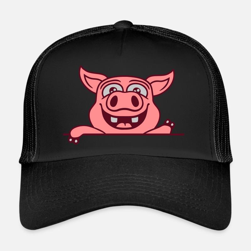 Vagues de cochon stables amicales Casquette trucker 