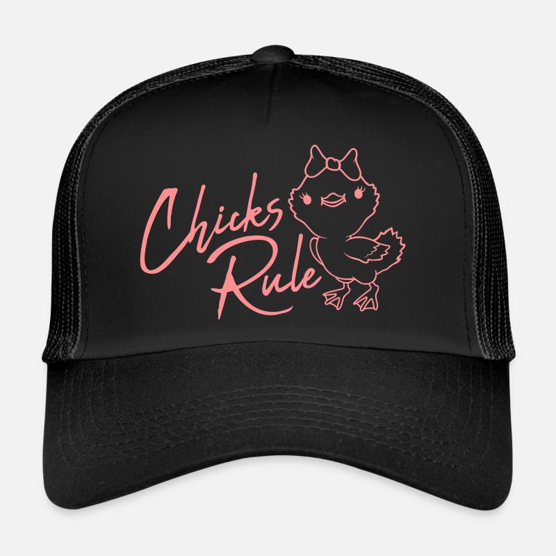 Niedliches Vögelchen Chicks Rule Trucker Cap
