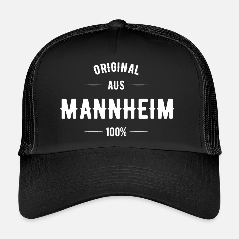 Mannheim - Trucker Cap - Schwarz/Schwarz