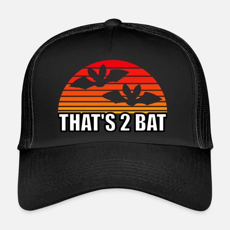 That's 2 Bat, Bat Pun Trucker Cap