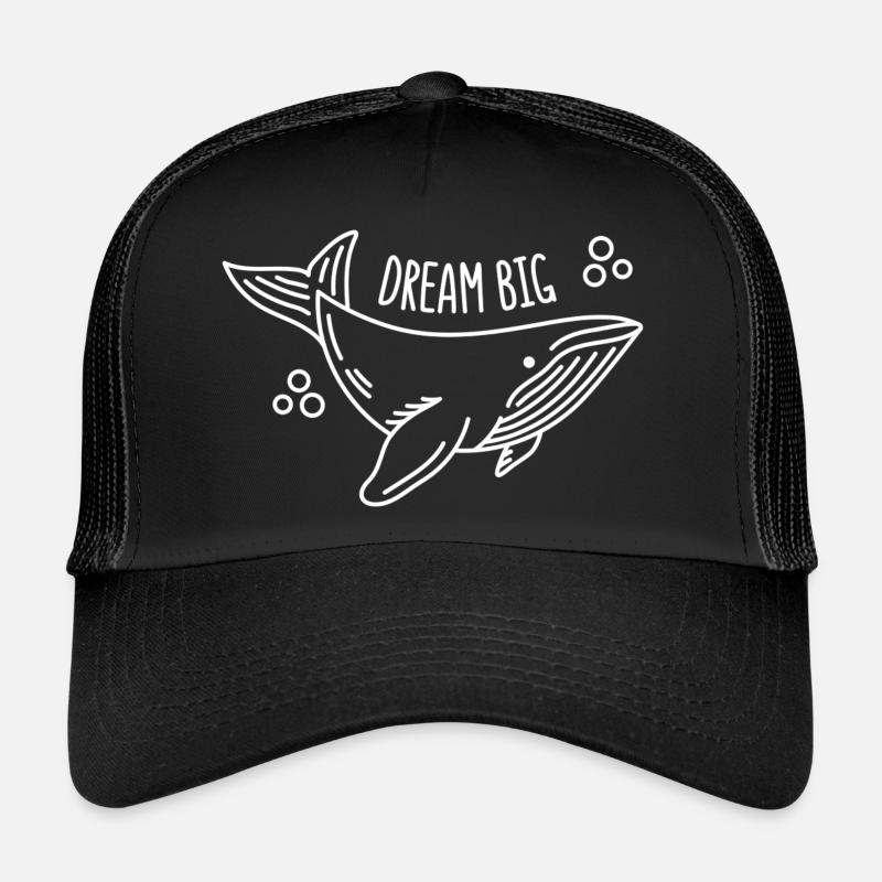 DREAM BIG Baby Wal - Trucker Cap - Schwarz/Schwarz