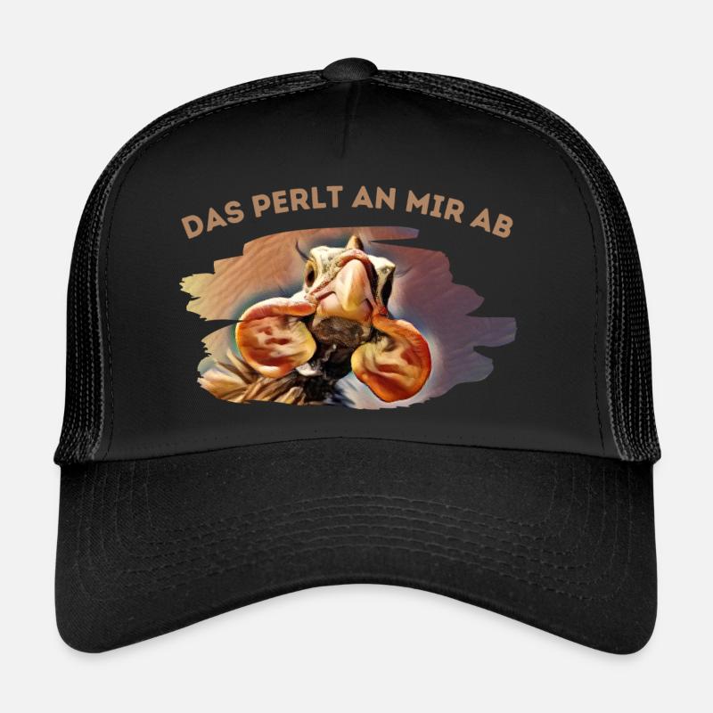 Cela roule hors de moi - pintade - Casquette trucker  - noir/noir