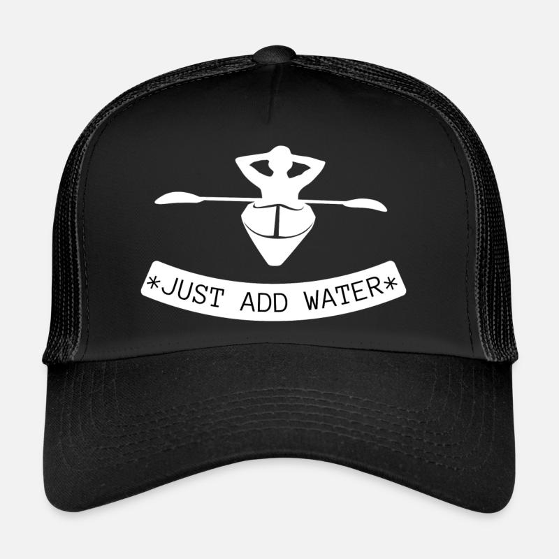 Il suffit d’ajouter un t-shirt de kayak d’eau - Casquette trucker  - noir/noir