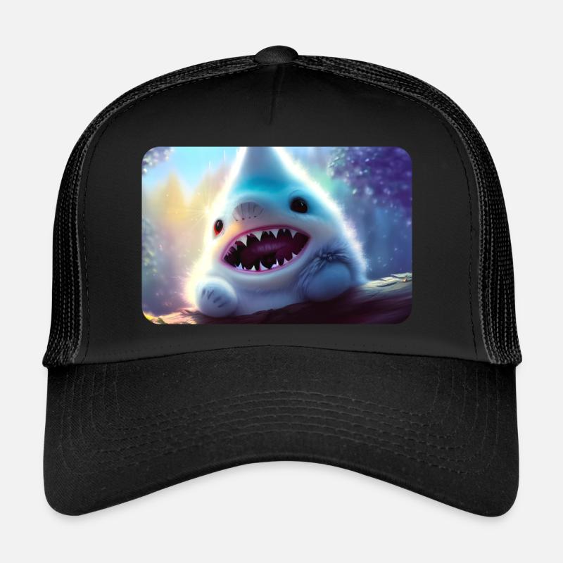 Furry Shark Trucker Cap