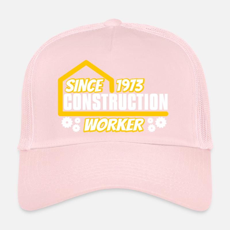 Construction worker born 1973 birthday Trucker Cap
