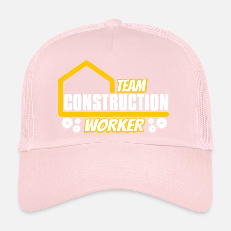 Construction Worker Team House Construction Client Helper Trucker Cap