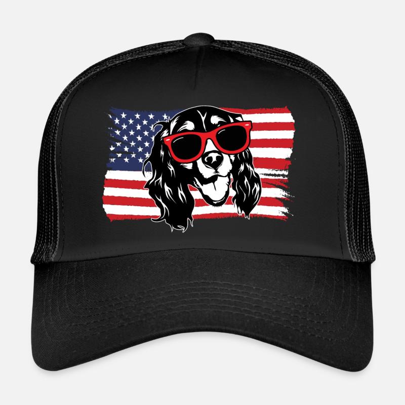 English Springer Spaniel Dog Trucker Cap
