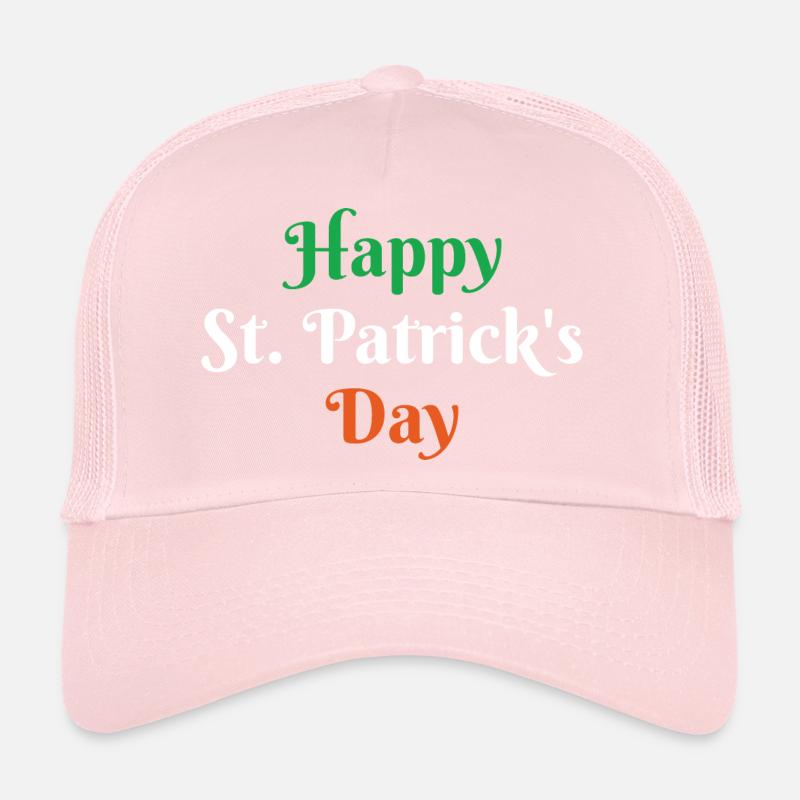 Joyeuse Saint-Patrick Irlande drapeau de vacances Casquette trucker 