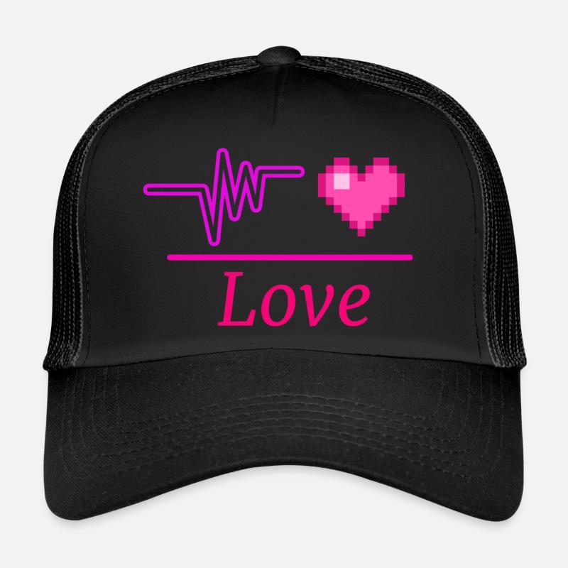 Love - Trucker Cap - black/black