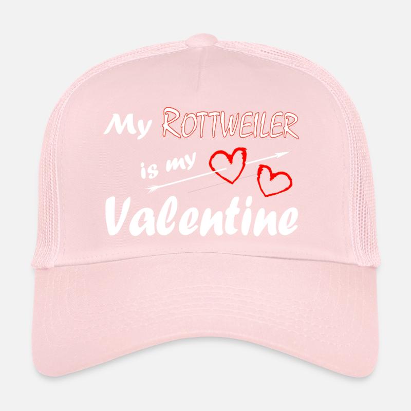 Mon Rottweiler est mon Valentin Casquette trucker 