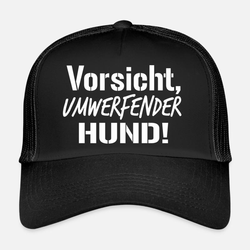 Hunde Spruch Geschenkidee - Trucker Cap - Schwarz/Schwarz