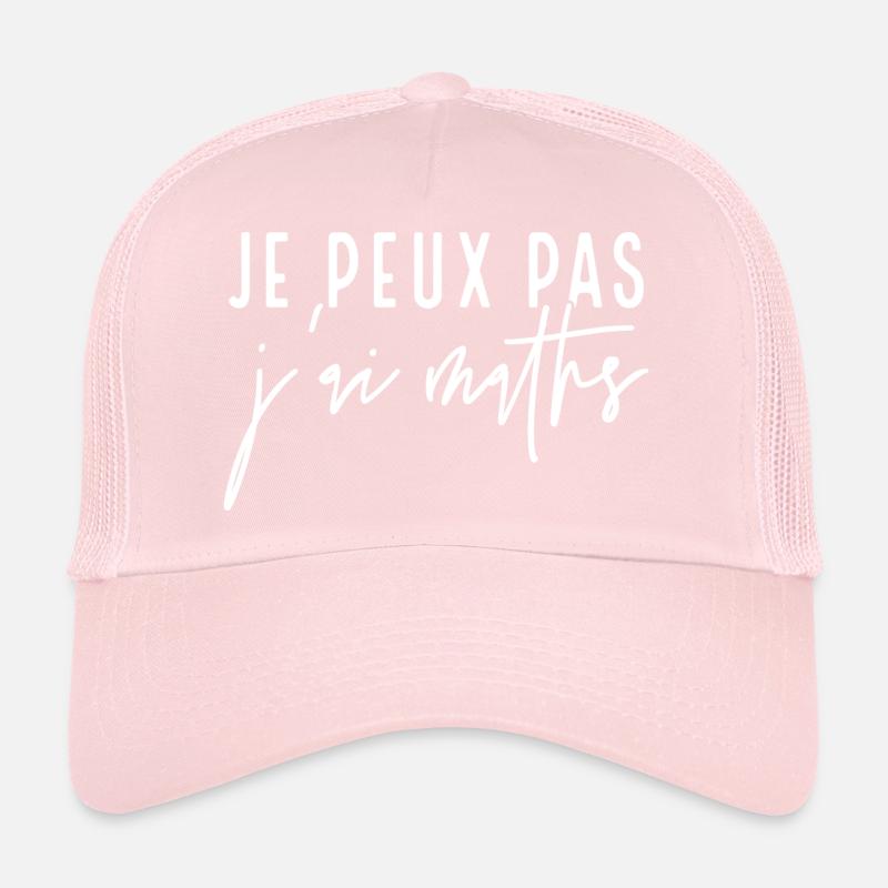 je peux pas j'ai maths Casquette trucker 
