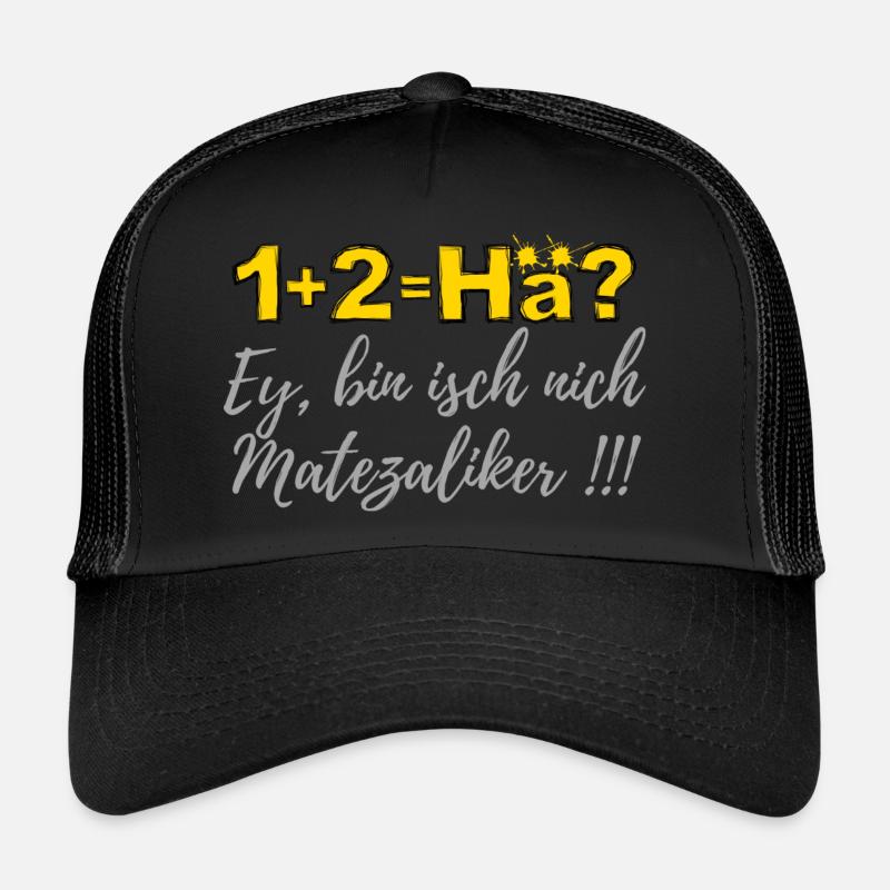 Rechenaufgabe - Trucker Cap - Schwarz/Schwarz