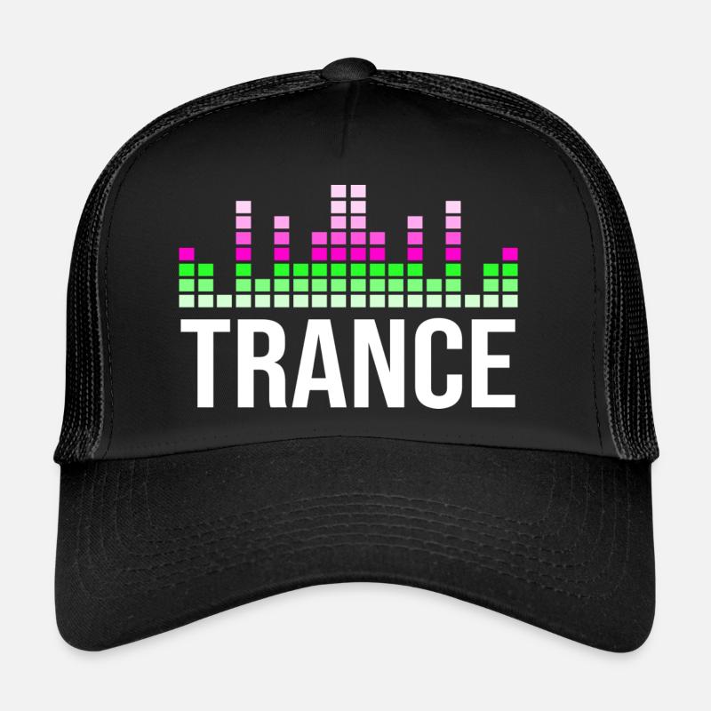 Trance-Musik - Trucker Cap - Schwarz/Schwarz