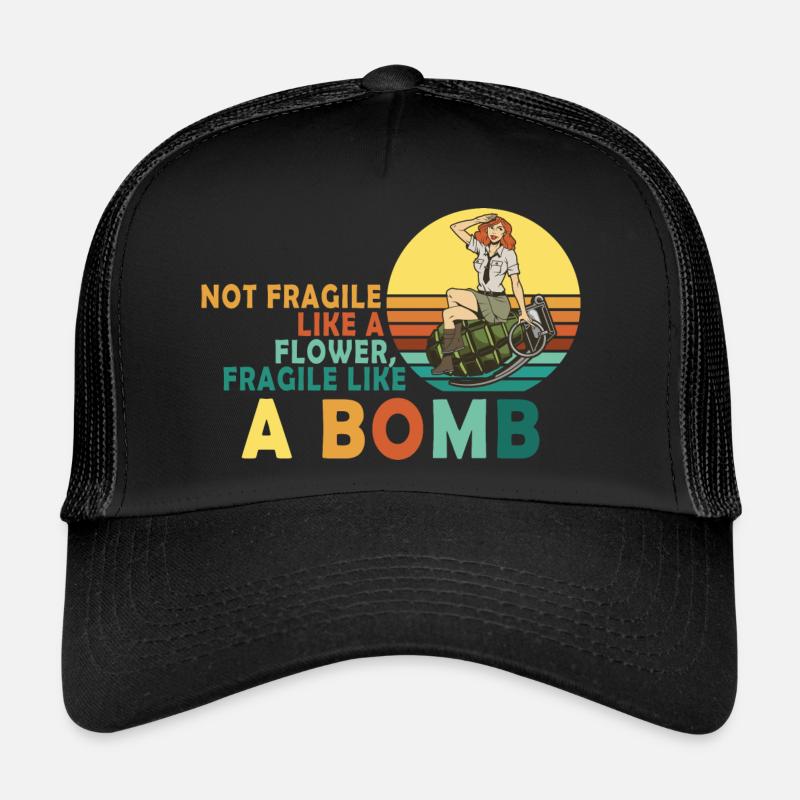 Pas fragile comme une fleur, mais un Casquette trucker 