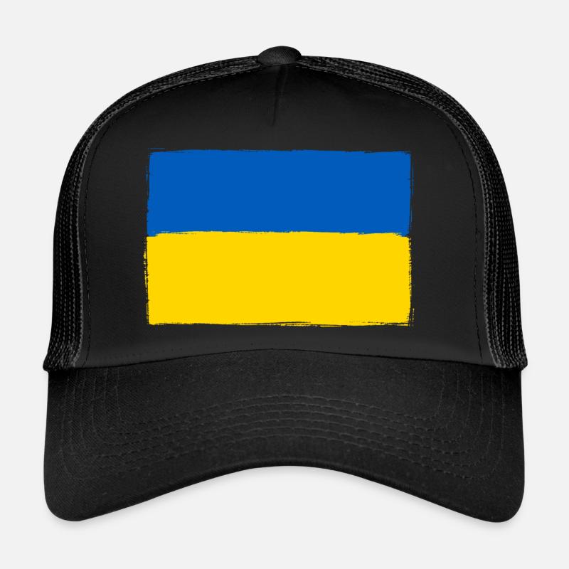 ukrainian flage 01 Trucker Cap