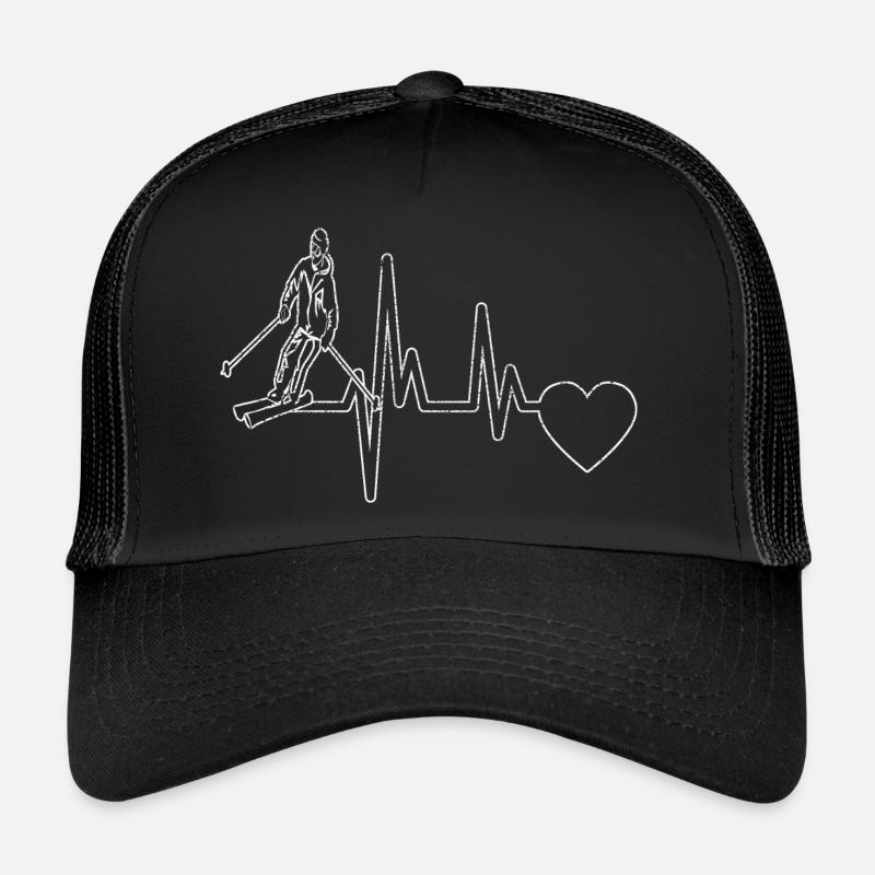 Skier Ski Skiing Ski Design Skiing Outfit Trucker Cap