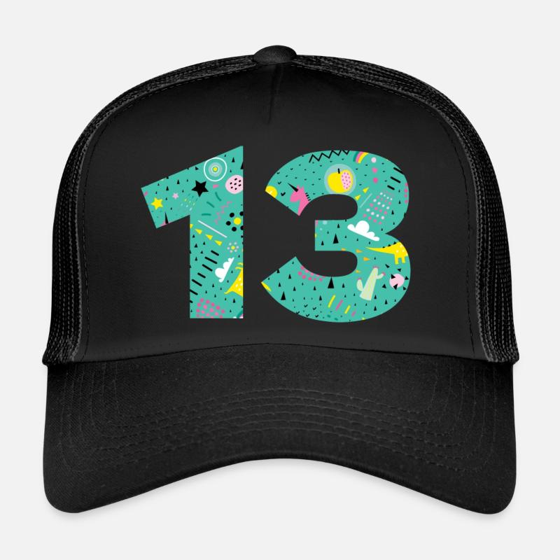 Personalized 13 Anniversary Number Trucker Cap