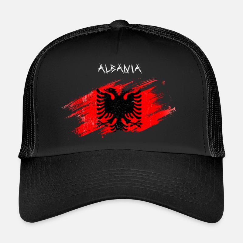 ALBANIA - Trucker Cap - Schwarz/Schwarz