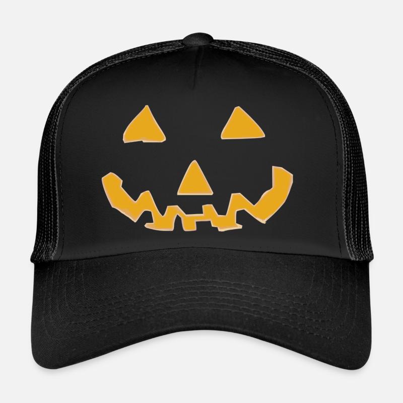 Pumpkin face Trucker Cap