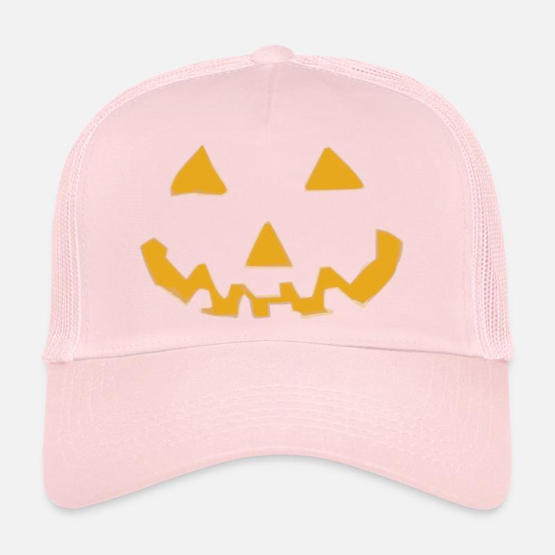 Visage de citrouille Casquette trucker 
