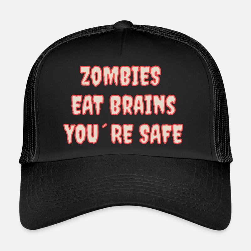 Zombie lustiger Zombie Spruch Sprüche Trucker Cap