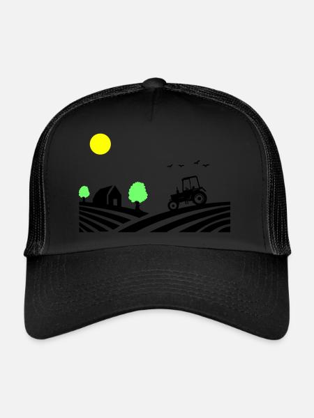 Tractor Farm - Trucker Cap - black/black - Front
