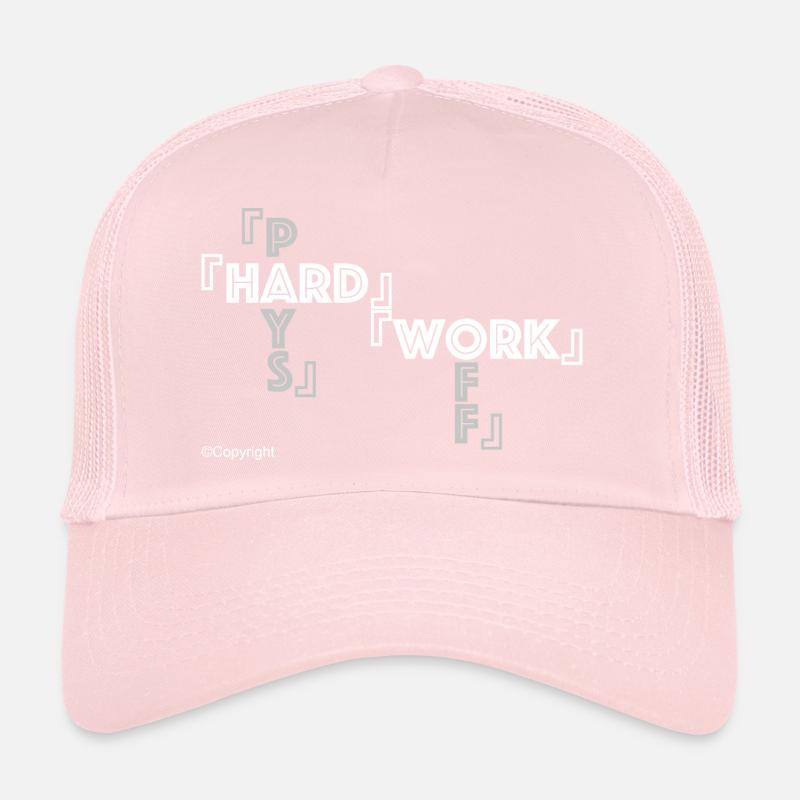 Hard Work White Trucker Cap