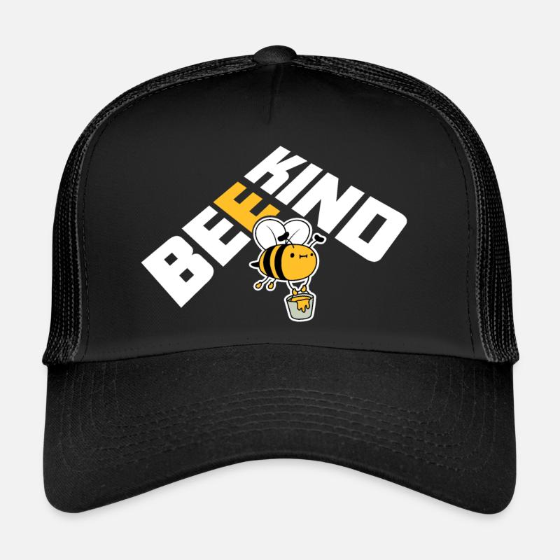 Être gentil mignon miel gentillesse abeille amour source d’inspiration Casquette trucker 