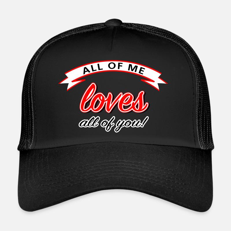 tout de moi vous aime tous | avec noeud Casquette trucker 