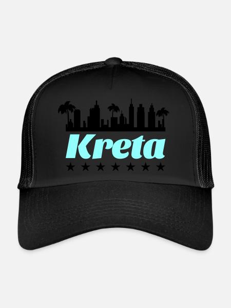 Crete - Trucker Cap - black/black - Front
